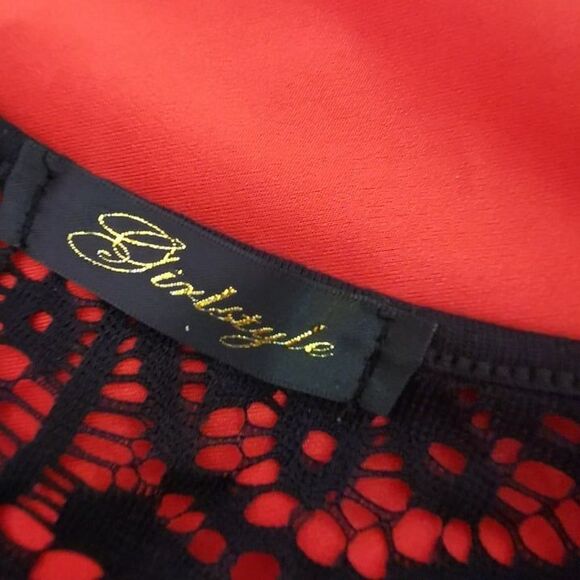 Red Dress Size Small Sz Agejo Gyaru Gal Style Party Prom Casual Festive Cocktail - Picture 9 of 11